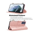 thumbnail image 4 of Crossbody Cell Phone Wallet Case for Galaxy S21 S21 Ultra S21 Plus S21+ 5G, Njjex PU Leather [Shoulder Wrist Straps] [RFID Blocking 3 Card Slots 3] Flip Folio Wallet Case Cover -Rose Gold, 4 of 9