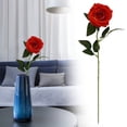 thumbnail image 2 of Chenmei Essentiels de Maison Mode Déco : Fleurs Artificielles Roses Réalistes Longues Roses Rouges Bouquet pour Centre de Table de Mariage Déco Maison et Saint-Valentin, 2 of 8