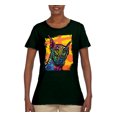 thumbnail image 2 of Cute Colorful Rainbow Doberman Dog Dog Lover Womens Graphic T-Shirt, Forest Green, 3XL, 2 of 3