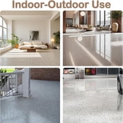 Epoxy Colored Sand Floor Paint Self Leveling, 1Kg High-gloss Marble Effect Epoxy Floor Coating Set, Non-slip & Wear-resistant, Ideal For Garage, Basement, Concrete Floors & Countertops
