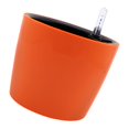 thumbnail image 1 of Jardinière Ronde Auto-Arrosante avec Indicateur de Niveau d'Eau pour Intérieur Orange, 1 of 8