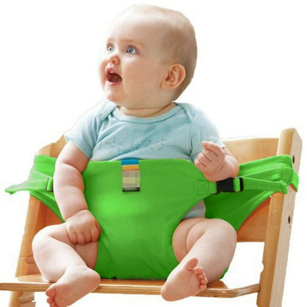 Silla de comedor plegable de seguridad para bebés con asiento portátil para niños Cinturón de comedor BB para bebés