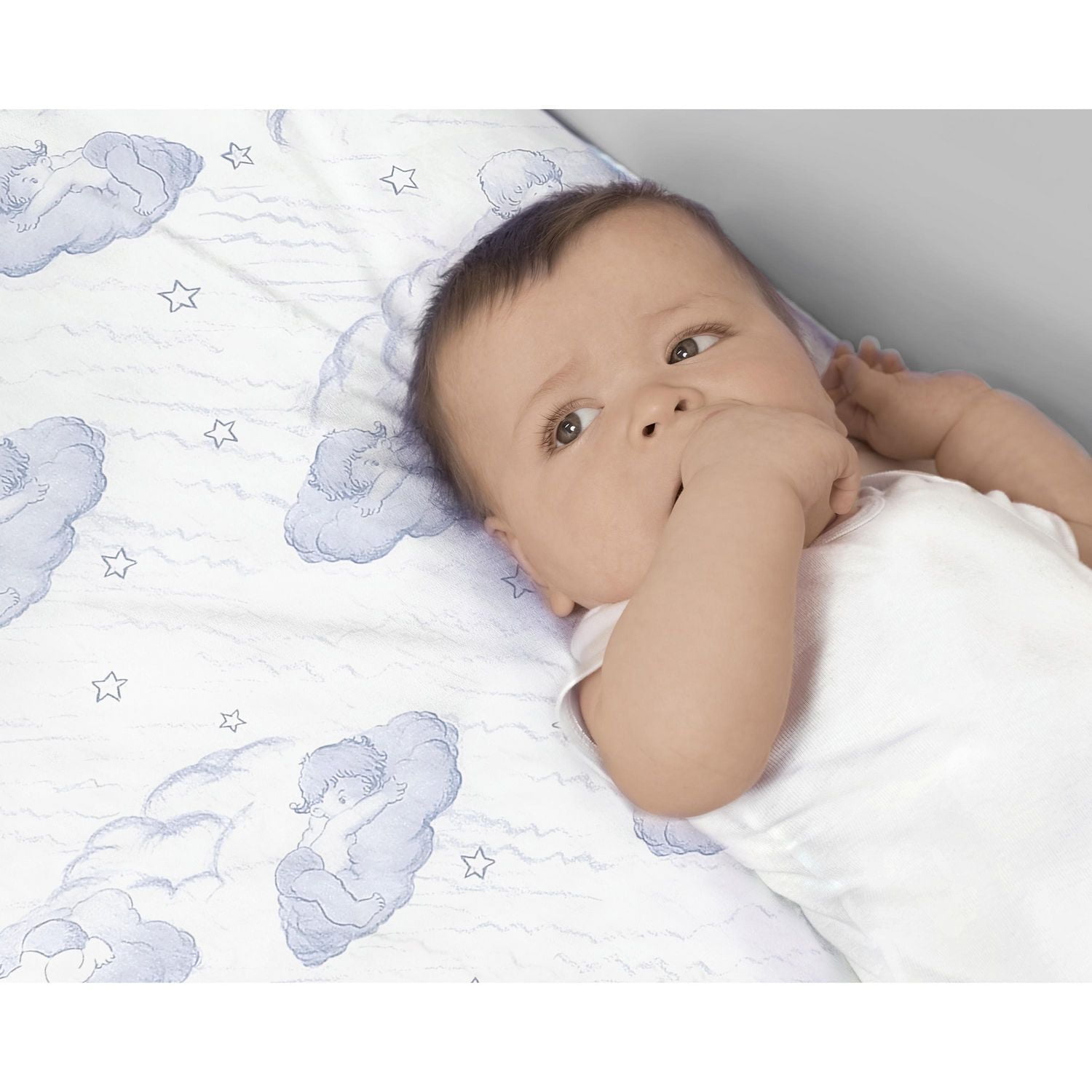 Dream On Me Twilight 5” 80 Coil Spring Crib and Toddler Bed Mattress In Blue