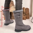 thumbnail image 5 of OKBOP women's snow boots winter snow Waterproof Mid-Calf Snow Platform 40 Gray Sizes, 5 of 5