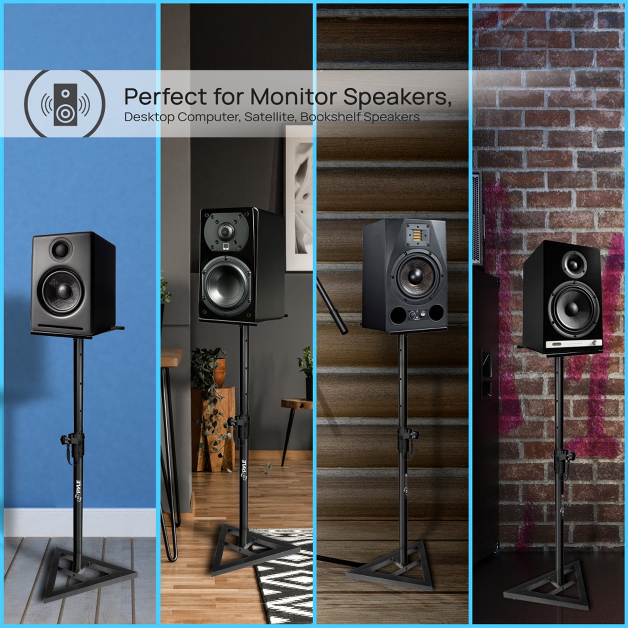 Studio Monitor Speaker Stands Pair 