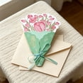 thumbnail image 4 of Floral Greeting Card with Ribbon 8x6 Inch Blank Inside for Birthday Anniversary Thank You Gift, 4 of 6