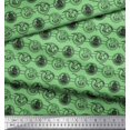 thumbnail image 3 of Soimoi Polyester Crepe Fabric Bird,Fish & Ship Ocean Print Fabric by The Yard 42 Inch Wide, 3 of 3