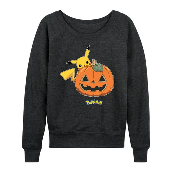 Pokémon - Pikachu Pumpkin - Women's Lightweight French Terry Long Sleeve Shirt