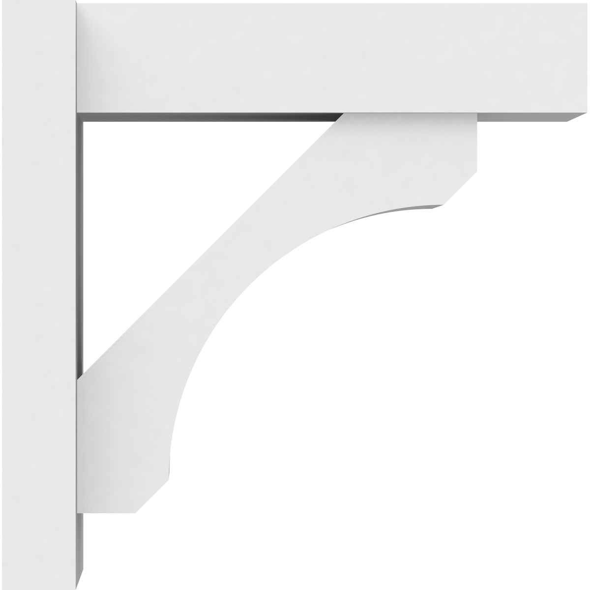 7"W X 16"D X 16"H Legacy Architectural Grade PVC Outlooker with Block Ends