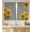 Sunflower, variant on Kitchen Curtains (2 Pcs) Over Sink Bathroom Window Cafe Basement Cortinas para Cocina Farmhouse Short Mini Curtain Sunflower Black White Checkered Elegant Country Rustic Modern Cute -26×36"