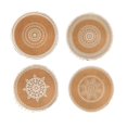 thumbnail image 1 of 4pcs Bohemian Style Round Heat-Insulating and Scalding-Proof Dining Mat with Diameter of 38cm Anti-Skid Tassel, 1 of 5