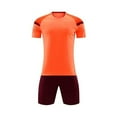 thumbnail image 2 of ZACPNCV Soccer Jerseys for Kids Boys Girls Youth for Sport Football Training Uniform Soccer Fans Shirt Gift Kit Set Orange 4-6 Years, 2 of 5