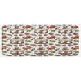 thumbnail image 1 of Anchor Kitchen Mat, Sea Shell Coral Crab and Anchor with Ribbon and Rope Vintage Aquatic Composition, Plush Decorative Kitchen Mat with Non Slip Backing, 47" X 19", Multicolor, by Ambesonne, 1 of 1