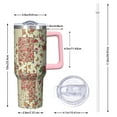 thumbnail image 2 of OBREWU Pioneer Flower Tumbler with Handle and Lid,40oz Pioneer Flower Double Wall Vacuum Insulated Tumbler,Pioneer Flower Cups Gift for Women and Men, 2 of 7