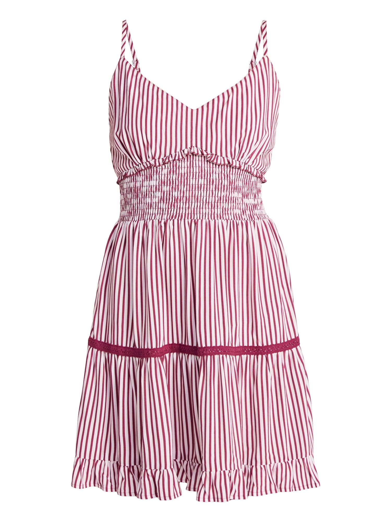 No Boundaries Ruffle Smocked Mini Dress, Women's XXS-XXL