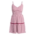 thumbnail image 5 of No Boundaries Ruffle Smocked Mini Dress, Women's XXS-XXL, 5 of 5