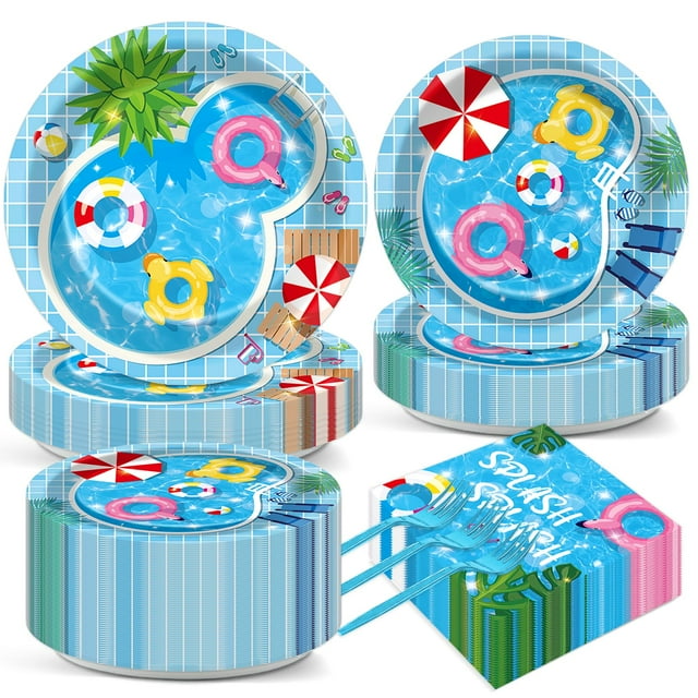 Servilletas Gisgfim de Party Tableware, 200 unidades, para piscina y verano