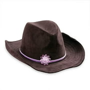 Corduroy Cowboy Hat With Flower Pin