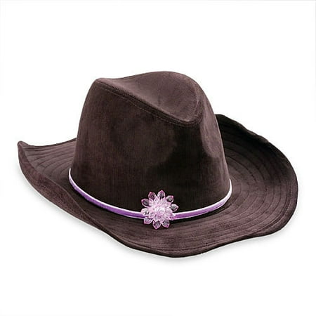 Corduroy Cowboy Hat With Flower Pin