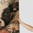 thumbnail image 3 of Autua Cow Flower Pillow Shower Curtain 100% Polyester with Hooks 60"x72, 3 of 7