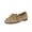 Khaki, variant on Dlongli Women's Faux Suede Loafers Comfortable Closed Toe Lightweight Walking Slip on Bow Dress Shoes