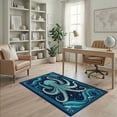 thumbnail image 2 of ODIKA Navy Octopus Animals Nautical Tentacle Spiral Abstract Ocean Non-Slip Chair-Friendly for Home Office, Gaming Room, Under Desk, 2 of 7