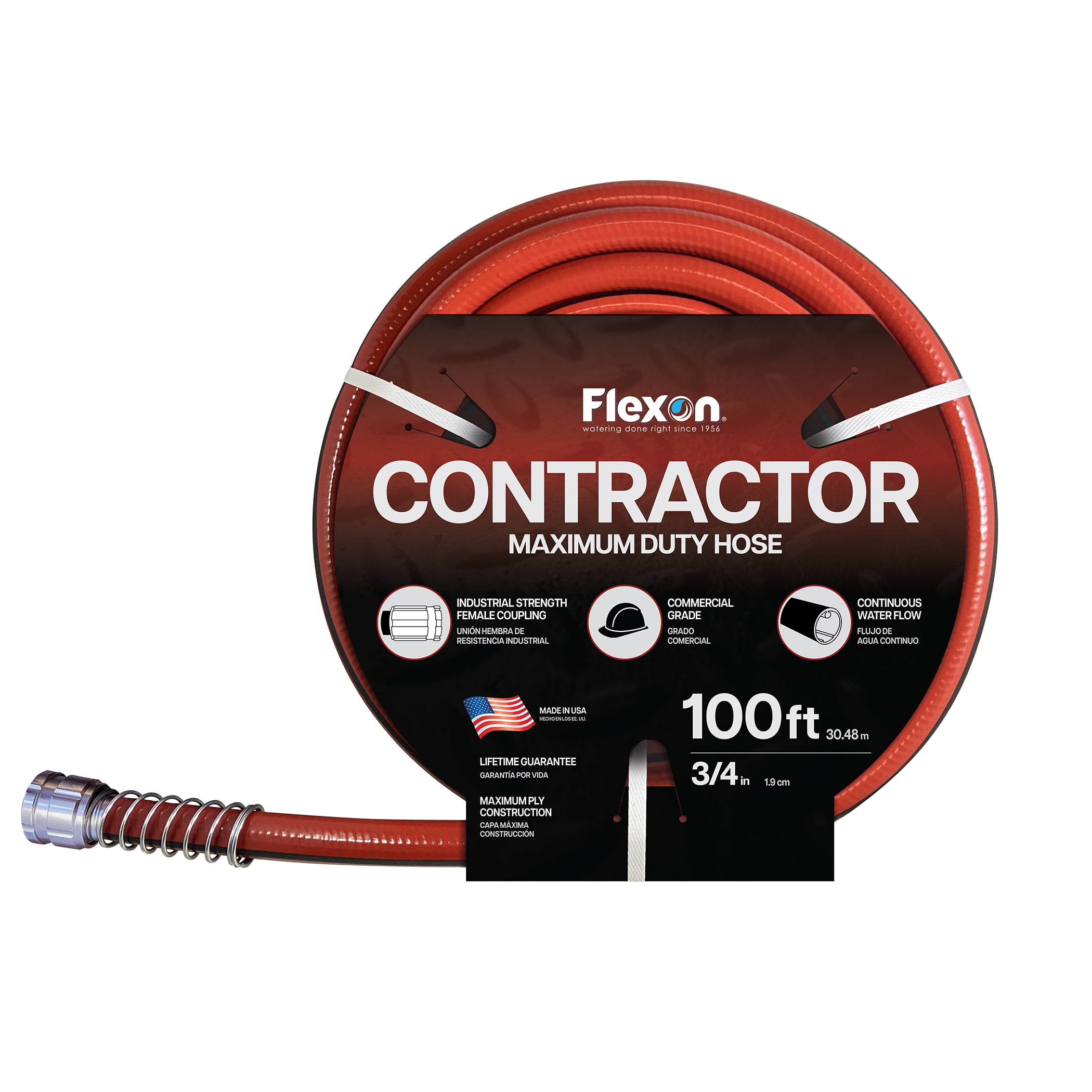 Flexon 3/4IN 100FT Contractor Garden Hose
