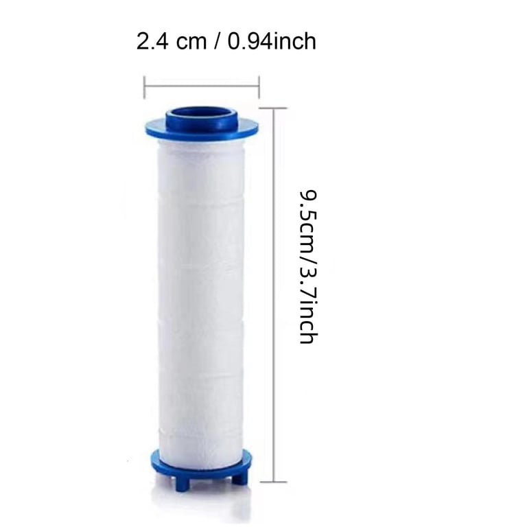 24Pcs Ion Drops Shower Head Filters, 3.7in Filtered Showerhead, PP