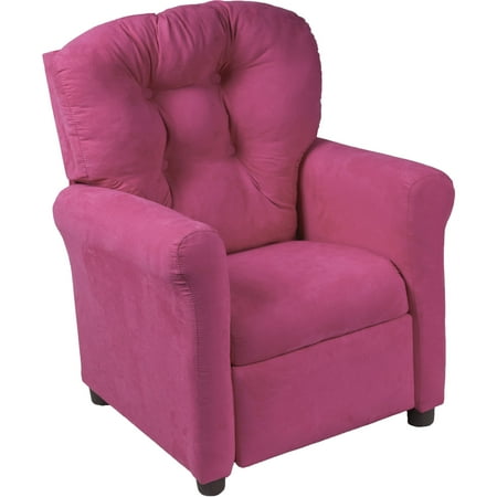 Traditional Juvenile Microfiber Recliner, Multiple Colors