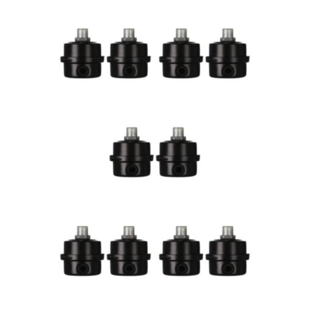 Eigraketly Silenciador de compresor de aire silencioso y potente de 2 piezas para silenciador de compresor de aire de inflado rápido 12,5mm Type2 NO2