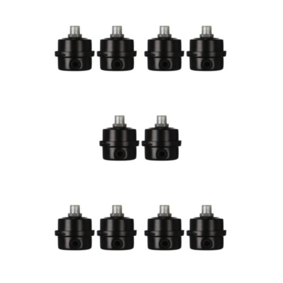 Riwesomey 2 unids/set silenciador de compresor de aire de inflado rápido con entrada de filtro para un rendimiento silencioso bajo ruido 12,5mm Type2 NO2