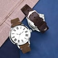 thumbnail image 3 of BISONSTRAP Men's Watch Bands, Hand-Stitched Leather Watch Straps, Quick Release, 18mm, Tan with Black Buckle, 3 of 7