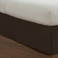 thumbnail image 2 of Luxury Hotel Microfiber Tailored Style Bed Skirt with Classic 14 Inch Drop Length, Twin, Chocolate, 2 of 6