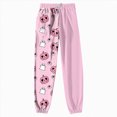 thumbnail image 7 of TOWED22 Women Halloween Sweatpants Cute Ghost Graphic Track Pants Drawstrings High Waisted Bottom Active Joggers with Pocket(Pink,XXL), 7 of 7