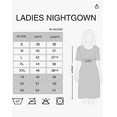 thumbnail image 6 of CONOMAX 1 Pack Women's Nightgown Short Sleeve Sleepshirts V Neck Print Nightshirt for Women's Plus Sleepwear, 6 of 6