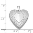 thumbnail image 3 of White Sterling Silver Charm Pendant Locket 25 mm 20, 3 of 3