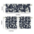 thumbnail image 6 of Country Boho Curtains 24" Short - 3 Panel Floral Farmhouse Set with Vintage Botanical Design, Rod Pocket, 6 of 6