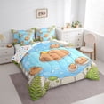 thumbnail image 2 of Erosebridal Kids Cute Capybara In The Water Twin Bedding Sets 7-Piece,Cartoon Animal Yellow Duck Bedding Comforter Set For Boys Girls,Breathable Home Decor, 2 of 6
