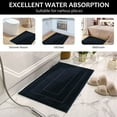 thumbnail image 5 of TOPCHANCES Bathroom Rug Bath Mat, Soft Absorbent Bathroom Mat, Fluffy Shaggy Bath Rug ( 40x60cm, Deep Blue ), 5 of 14