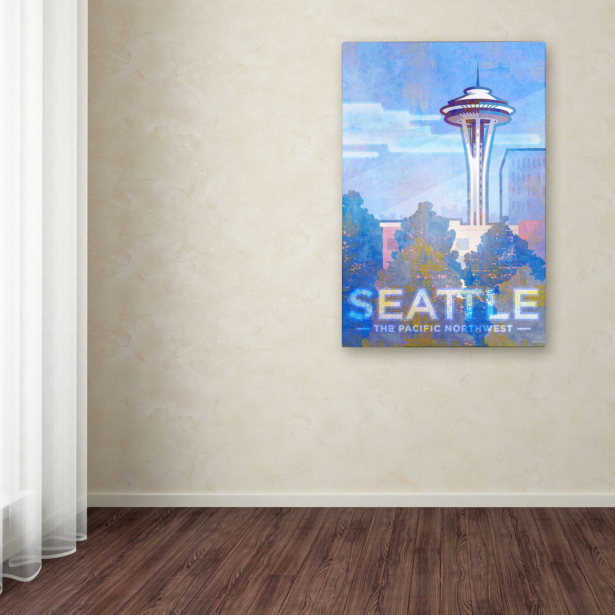 Trademark Fine Art 'Seattle 1' Canvas Art by Greg Simanson