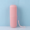 thumbnail image 1 of Organizador Estuche de almacenamiento de tira antideslizante para baño con soporte para cepillo de dientes (rosa) Ndcxsfigh Nuevos Originales, 1 of 3