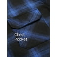 thumbnail image 2 of Coshow Men's Long Sleeve Plaid Hooded Jacket Casual Flannel Shirt Button Down Shirts, 2 of 5