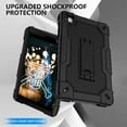 thumbnail image 4 of SOATUTO for Vortex Tab 8 4G/COOPERS CP80/NOVOJOY NVCP80/ATOZEE ATCP80/CUPEISI CP80 8 inch Tablets Case Hybrid ShockProof Kids Friendly with Stand Cover with screen protector (Black/Black/2 PCS), 4 of 7