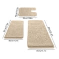 thumbnail image 3 of 3-Piece Memory Foam Bathroom Rug Set, Soft Non-Slip Bath Mats, Absorbent and Comfortable Rugs for Bathroom, Laundry Room, and Home Accessories, 3 of 8