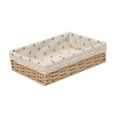 thumbnail image 1 of Baneta de almacenamiento Contenedor de contenedor apilable MacRame Caja de decoración Bandeja decorativa para frutas de cena comida para el 31CMX21CMX8CM, 1 of 8