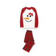 thumbnail image 4 of Pijamas navideños a juego para mujer, pajarita, muñeco de nieve, conjunto de Pijama Rojo femenino, 4 of 4