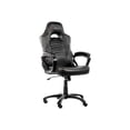 thumbnail image 3 of BASIC GAMING CHAIR BLACK ERGONOMIC PADDED ARMRESTS PLEATHER, 3 of 6