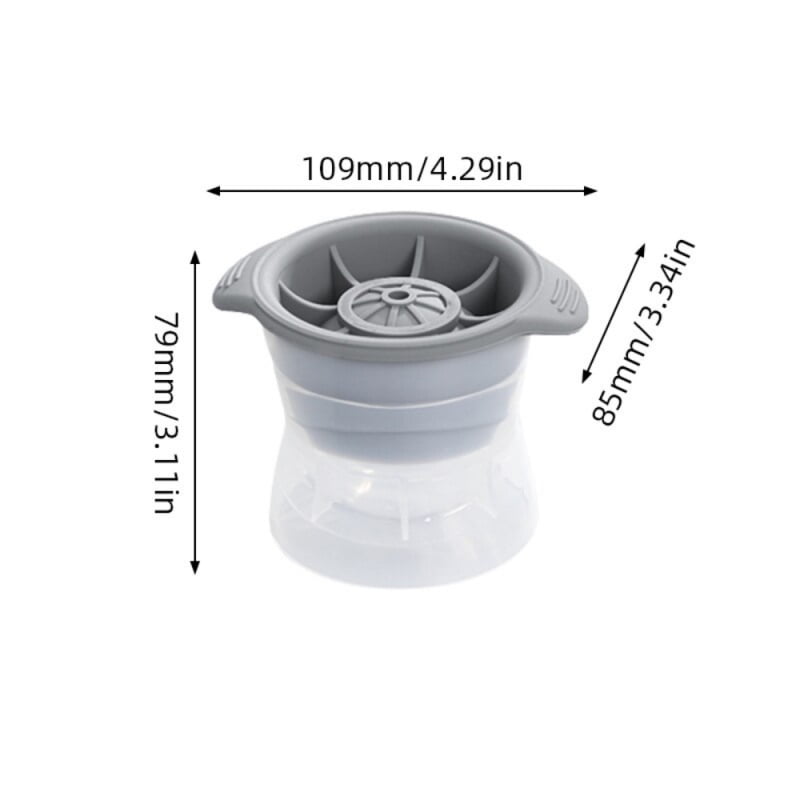 1/2pcs Bar Whiskey Round Ice Cube Maker Silicone Large Ball Shape Spherical Ice Cube Mould Machine Quick Freezer Kitchen Gadgets