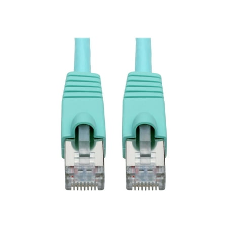 UPC: 0037332239617 | Tripp Lite Cat6a 10G Snagless Shielded STP Ethernet Cable (RJ45 M/M) PoE Aqua 14 ft. (4.27 m)