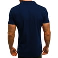 thumbnail image 2 of zuwimk Polo T Shirts For Men,Men's Stain Resistant Short Sleeve Polo Shirts Navy,M, 2 of 4